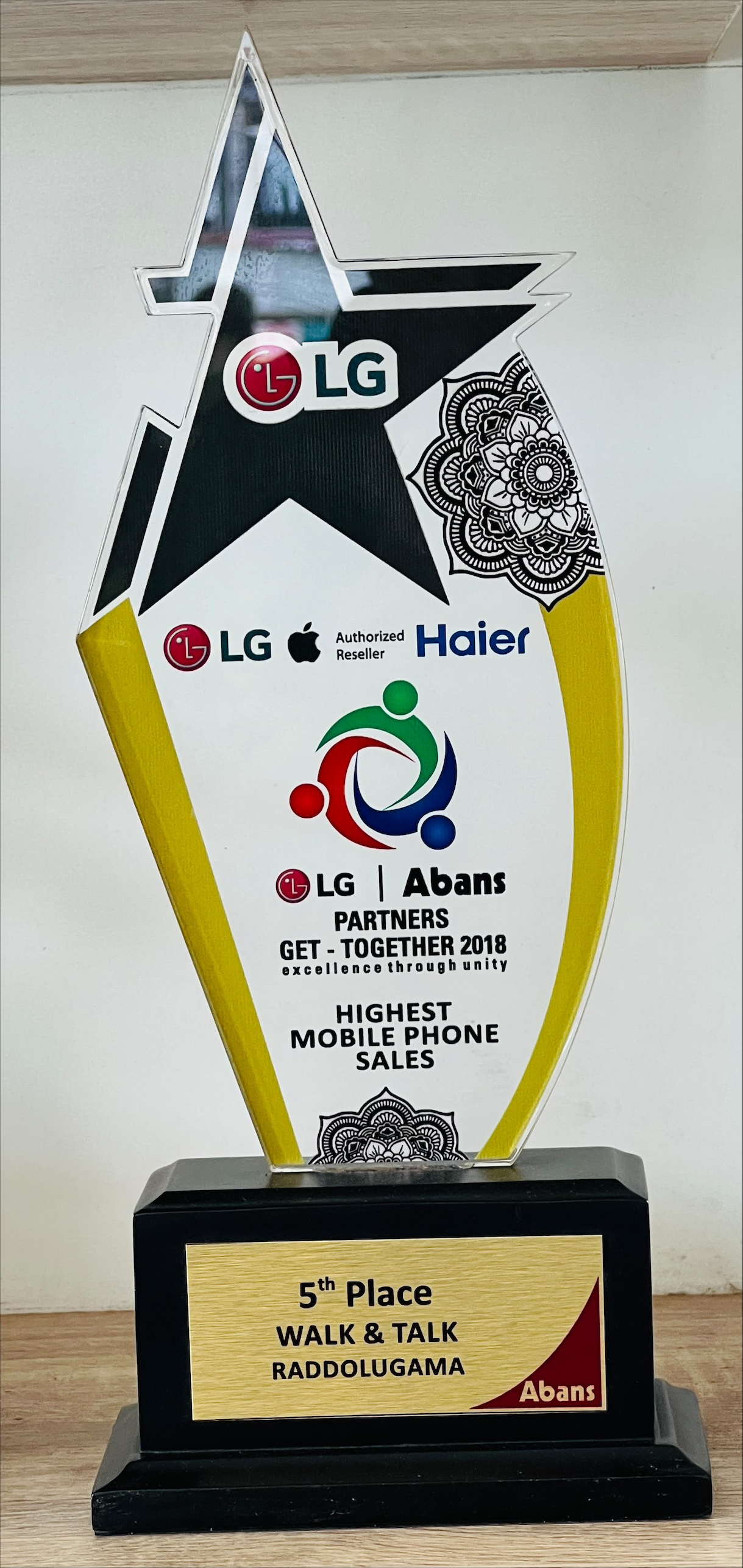 Award Certificate