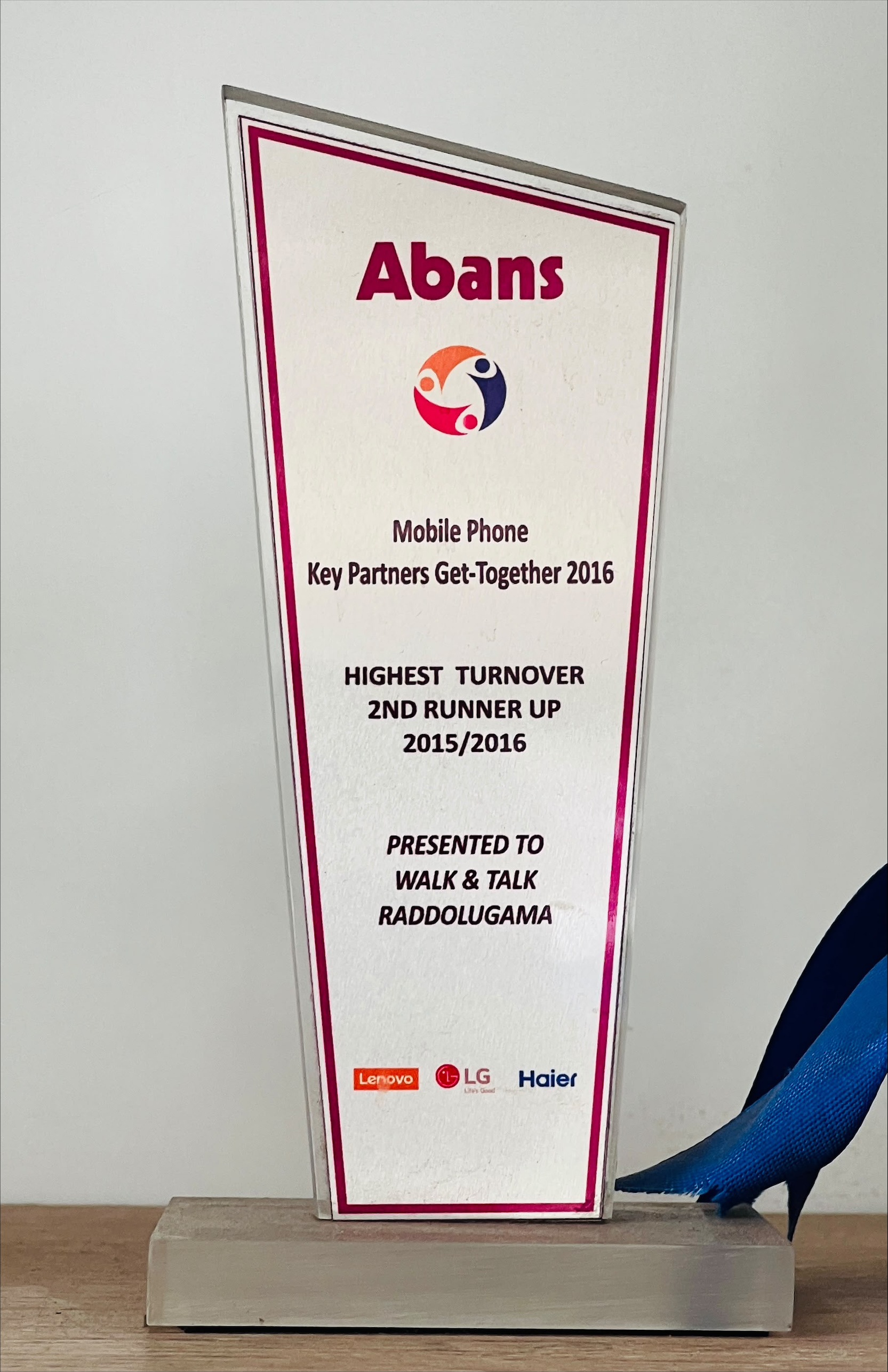 Award Certificate
